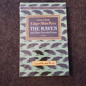 LISTEN & READ EDGAR ALLAN POE'S THE RAVEN AND OTHER POEMS CASSETTE AND BOOKS NEW